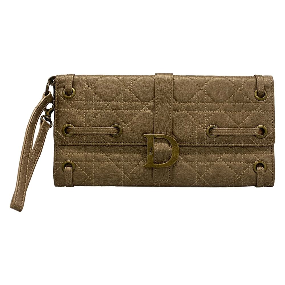Christian Dior Cannage Stitch Clutch Bag